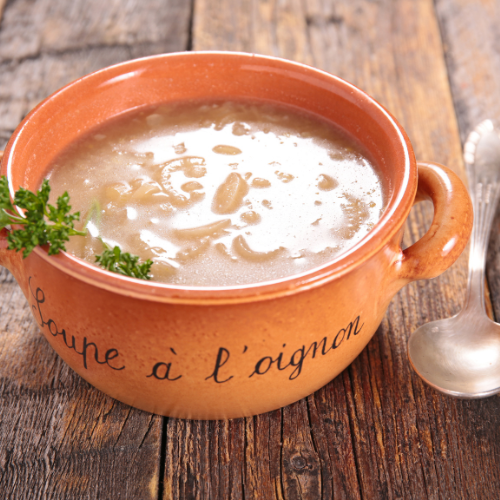 Soupe a l'oignon protéinée
